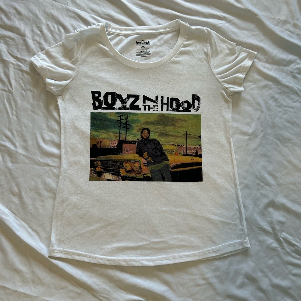 Boyz N The Hood Graphic Women's Tee - White